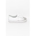 Sky White Leather Diamante Sneaker