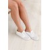 Sally-Ann White Leather Wedge Mule