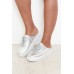 Niki Silver Leather Mule Sneaker