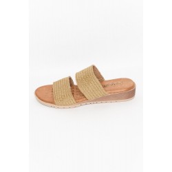 Mister Natural Raffia Slide