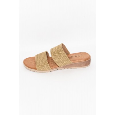 Mister Natural Raffia Slide