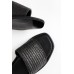 Jethro Black Raffia Slide