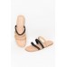 Tafrara Monochrome Straw Multi Strap Slide