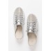 Sarah Silver Leather Mule Sneaker