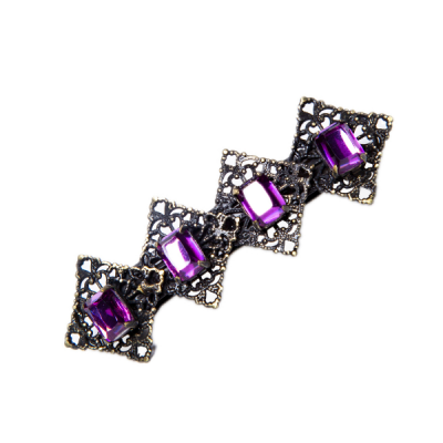 Gemstone Collection Amethyst Barrette