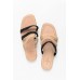 Tafrara Monochrome Straw Multi Strap Slide