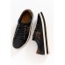 Pixie Star Black Leopard Leather Sneaker